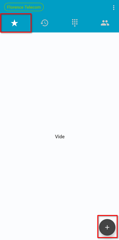 Ajouter un numéro rapide