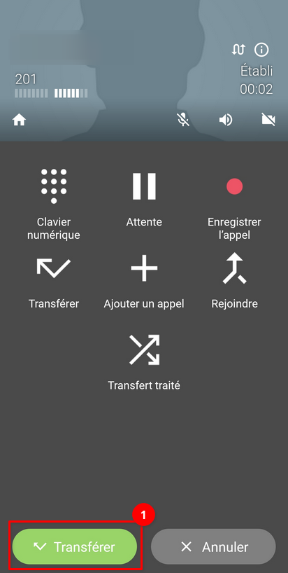 Transfert accompagné