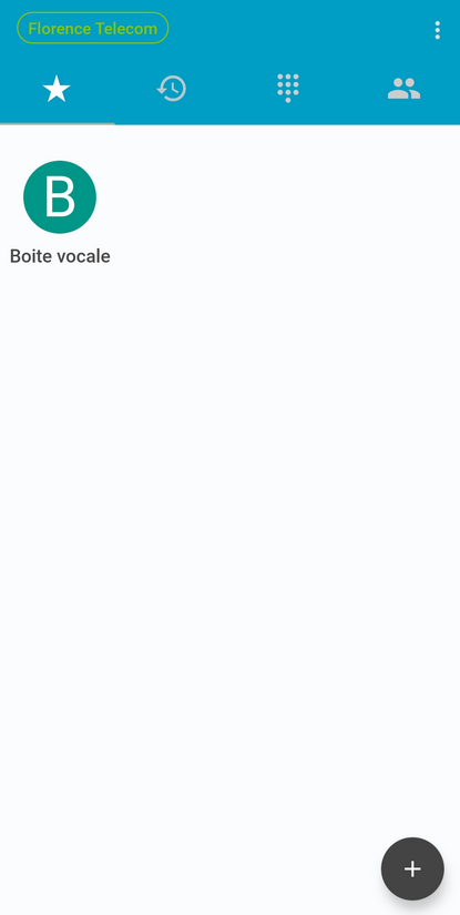 Numéro rapide configuré