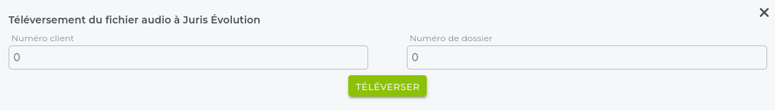 Formulaire Juris Evolution