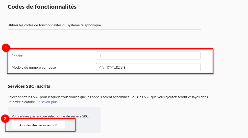 Schémas de numéros